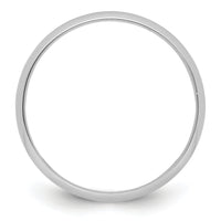 Platinum 5mm Half-Round Featherweight Band-PLWHR050