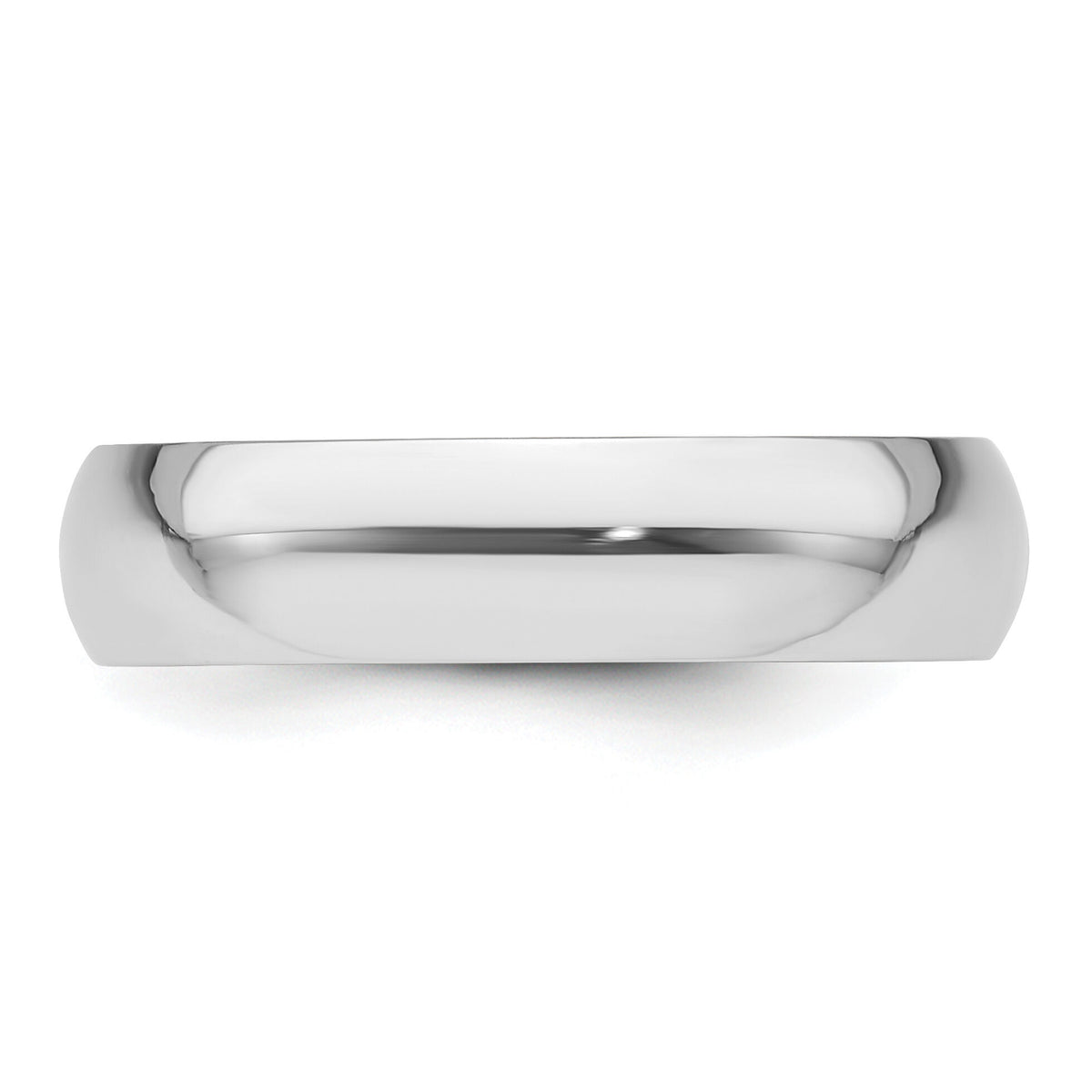 Platinum 5mm Half-Round Featherweight Band-PLWHR050