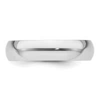 Platinum 5mm Half-Round Featherweight Band-PLWHR050