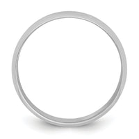 Platinum 8mm Half-Round Featherweight Band-PLWHR080