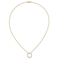 14k Diamond Circle 18 inch Necklace-PM1002-050-YA