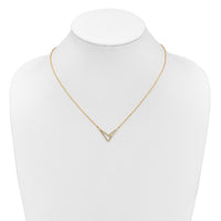 14K Polished Diamond Geometric Fashion Necklace-PM10038-011-YAA