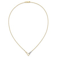 14K Polished Diamond Geometric Fashion Necklace-PM10038-011-YAA