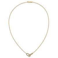 14K Polished Diamond Link Fashion Necklace-PM10043-007-YAA