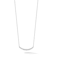 14k White Gold Diamond Curved Bar Necklace-PM1005-075-WA-18