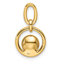 14K Polished Diamond and Pearl Open Circle Pendant-PM10081-007-YAA