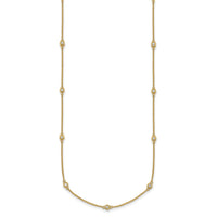 14k Diamond Station Cable Necklace-PM1009-029-YA-20