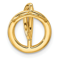 14K Polished Diamond Open Circle Chain Slide-PM10205-009-YAA