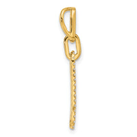 14K Polished Diamond Paperclip Link Pendant-PM10274-016-YAA