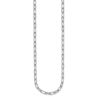 14K White Gold Polished/Twisted Diamond Paper Clip Link Necklace-PM10281-145-WAA