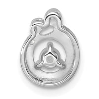 14k WG  1 Birthstone and Dia Mother/Child Chain Slide Semi-mount-PM10728/1W