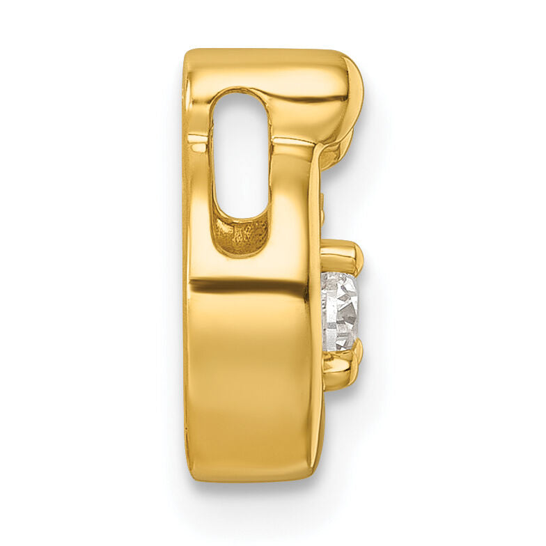14k 1 Birthstone and Dia Mother/Child Chain Slide Semi-mount-PM10728/1Y
