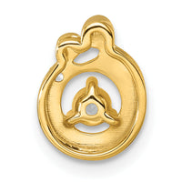 14k 1 Birthstone and Dia Mother/Child Chain Slide Semi-mount-PM10728/1Y