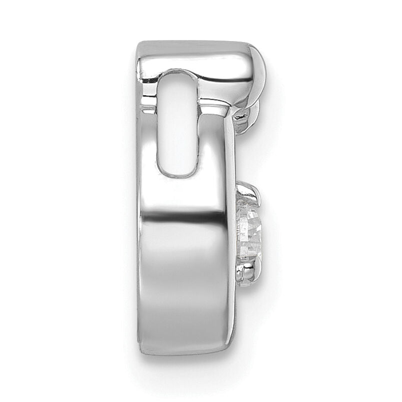 14k WG 2 Birthstone and Dia Mother/Child Chain Slide Semi-mount-PM10728/2W
