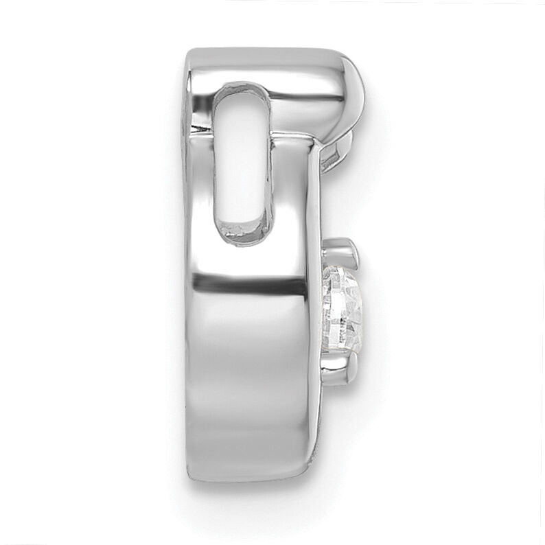 14k WG 3 Birthstone and Dia Mother/Child Chain Slide Semi-mount-PM10728/3W