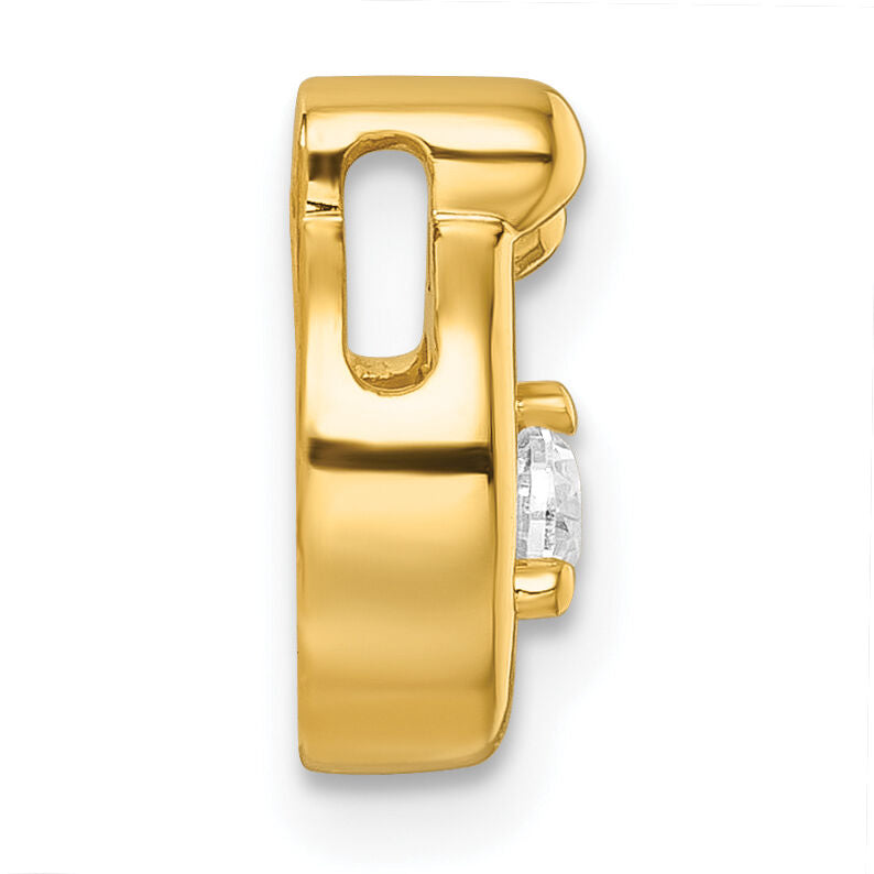 14k 3 Birthstone and Dia Mother/Child Chain Slide Semi-mount-PM10728/3Y
