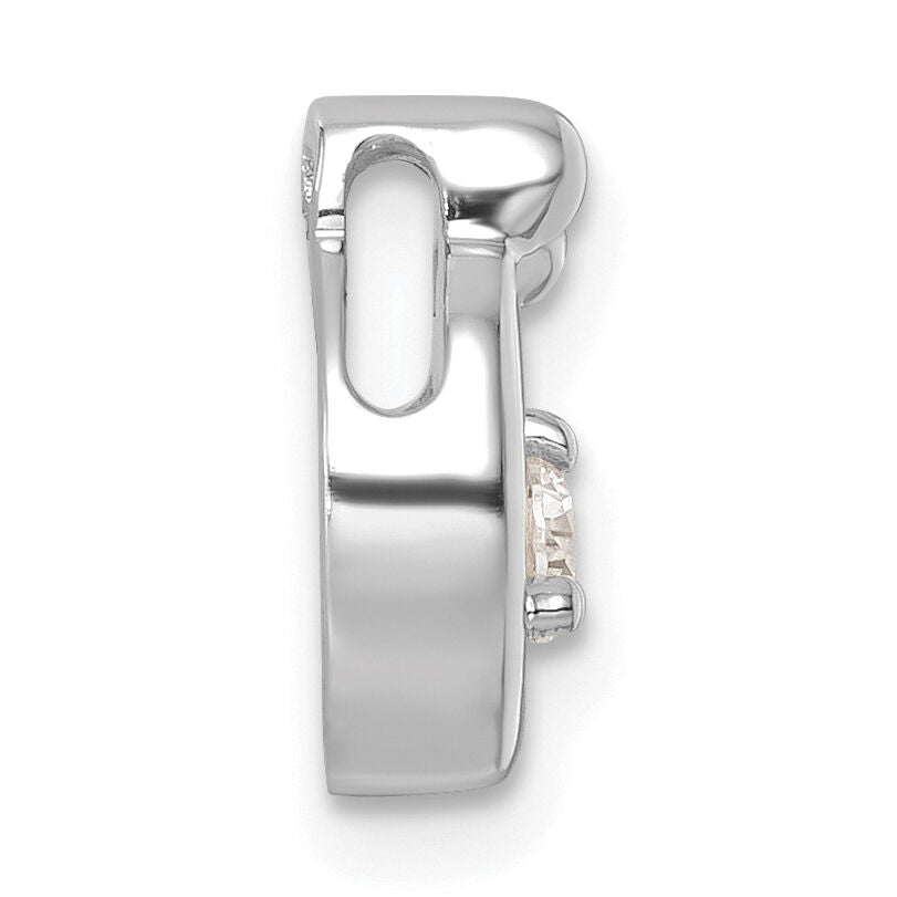 14k WG 4 Birthstone and Dia Mother/Child Chain Slide Semi-mount-PM10728/4W
