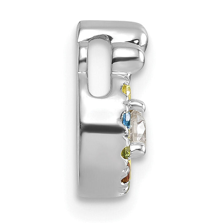 14k WG 5 Birthstone and Dia Mother/Child Chain Slide Semi-mount-PM10728/5W