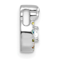 14k WG 6 Birthstone and Dia Mother/Child Chain Slide Semi-mount-PM10728/6W