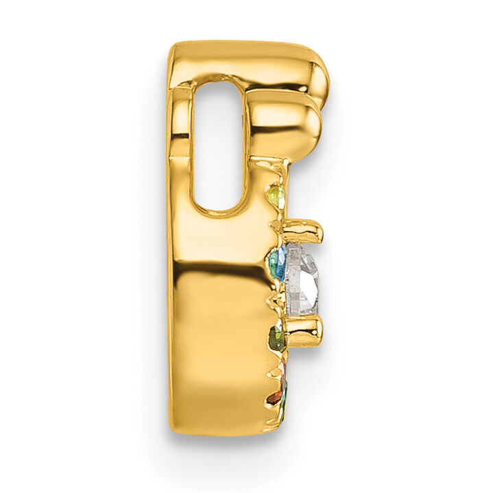 14k 6 Birthstone and Dia. Mother/Child Chain Slide Semi-mount-PM10728/6Y