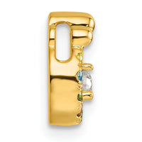 14k 6 Birthstone and Dia. Mother/Child Chain Slide Semi-mount-PM10728/6Y