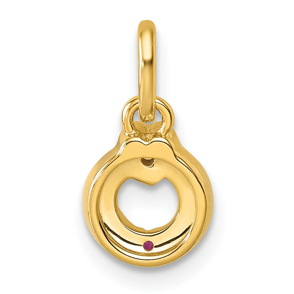 14k Dia Heart w/ 1 Birthstone Mother's Circle Pendant Semi-Mount-PM10729/1Y