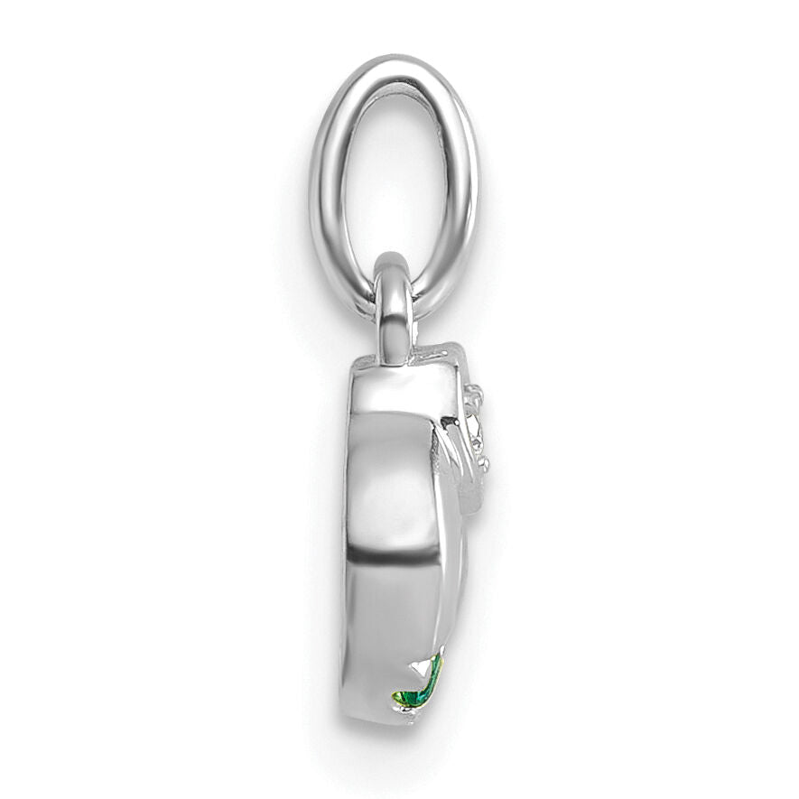 14k WG Dia. Heart w/3 Birthstone Mother's Circle Pend Semi-Mount-PM10729/3W