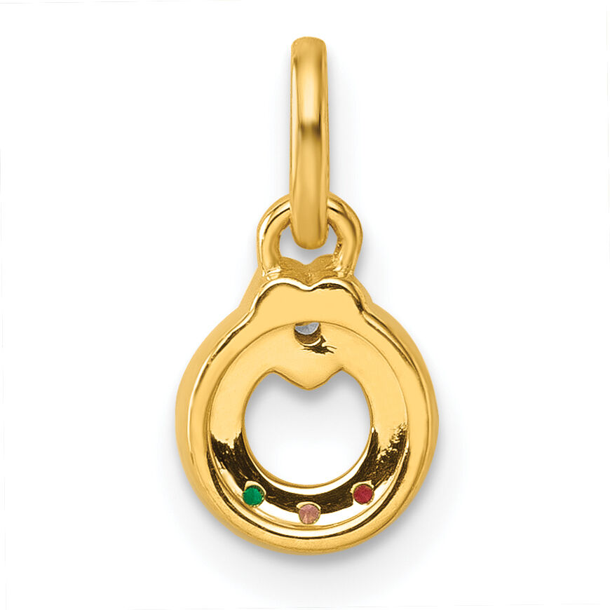 14k Dia Heart w/ 3 Birthstone Mother's Circle Pendant Semi-Mount-PM10729/3Y