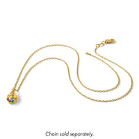 14k Dia Heart w/ 4 Birthstone Mother's Circle Pendant Semi-Mount-PM10729/4Y