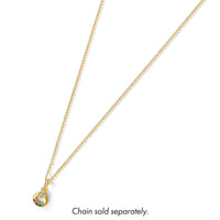 14k Dia Heart w/ 4 Birthstone Mother's Circle Pendant Semi-Mount-PM10729/4Y