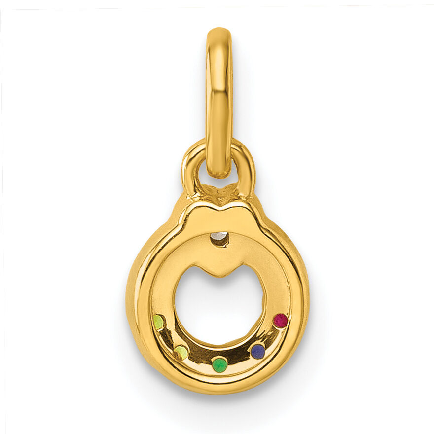 14k Dia Heart w/ 5 Birthstone Mother's Circle Pendant Semi-Mount-PM10729/5Y