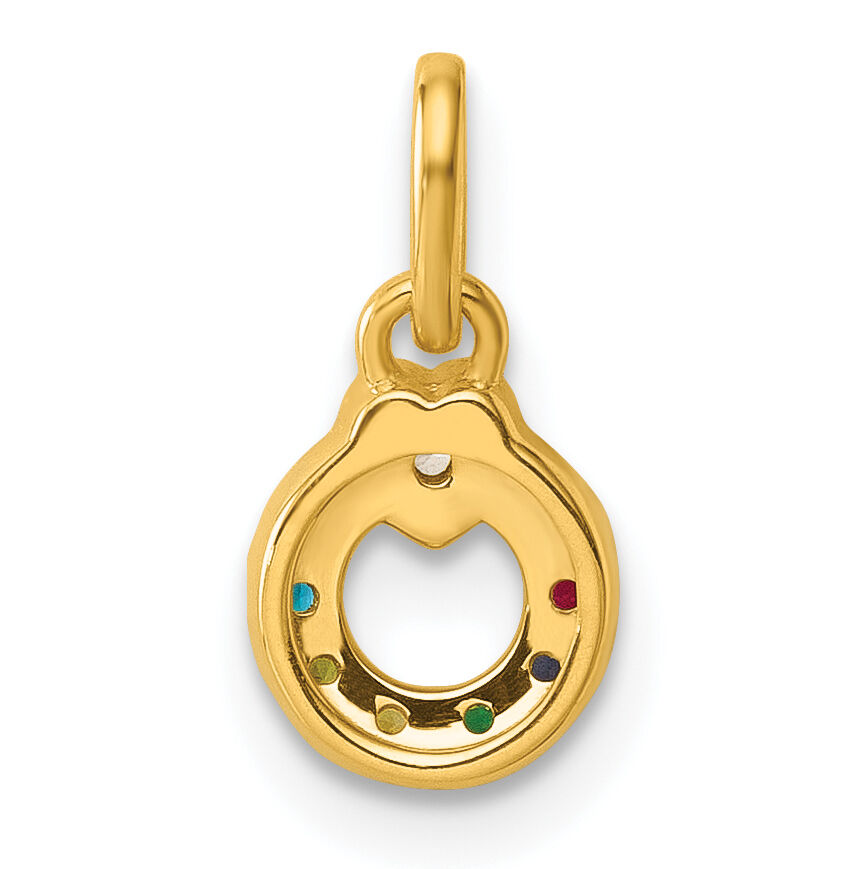 14k Dia Heart w/ 6 Birthstone Mother's Circle Pendant Semi-Mount-PM10729/6Y