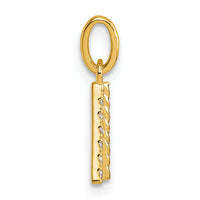 14k Twisted with .05 ct. Diamond Initial A Charm-PM10732A-YA