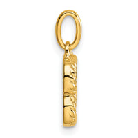 14k Twisted with .05 ct. Diamond Initial B Charm-PM10732B-YA