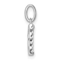14k White Gold Twisted .05 ct. Diamond Initial D Charm-PM10732D-WA