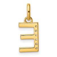 14k Twisted with .05 ct. Diamond Initial E Charm-PM10732E-YA