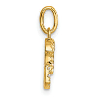 14k Twisted .07 ct. Diamond Initial G Charm-PM10732G-YA