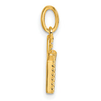 14k Twisted .05 ct. Diamond Initial K Charm-PM10732K-YA