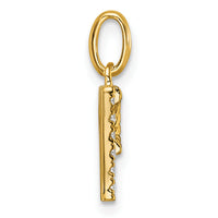 14k Twisted .05 ct. Diamond Initial P Charm-PM10732P-YA