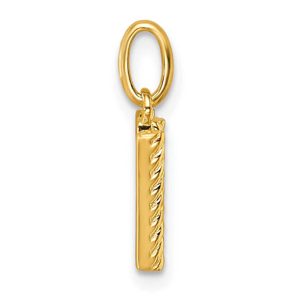 14k Twisted .05 ct. Diamond Initial W Charm-PM10732W-YA