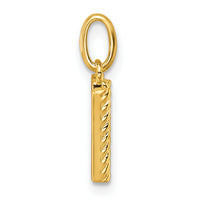 14k Twisted .05 ct. Diamond Initial W Charm-PM10732W-YA