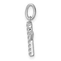 14k White Gold Twisted .05 ct. Diamond Initial X Charm-PM10732X-WA