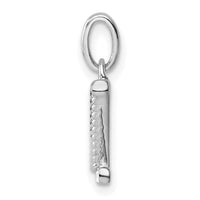 14k White Gold Twisted .05 ct. Diamond Initial Z Charm-PM10732Z-WA
