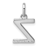 14k White Gold Twisted .05 ct. Diamond Initial Z Charm-PM10732Z-WA
