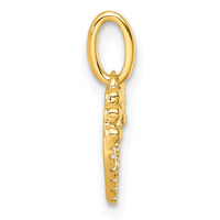 14K Polished Diamond Beaded Heart Pendant-PM10749-005-YAA
