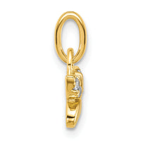 14K Polished Diamond Butterfly Charm-PM10758-010-YAA