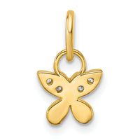 14K Polished Diamond Butterfly Charm-PM10758-010-YAA