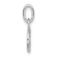 14K White Gold Polished Diamond Peace Sign Charm-PM10771-007-WAA
