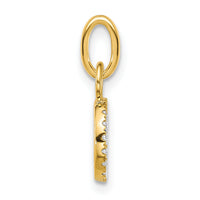 14K Polished Diamond Open Circle Charm-PM10772-010-YAA