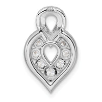 14K White Gold Polished Diamond Fancy Chain Slide-PM10788-067-WAA